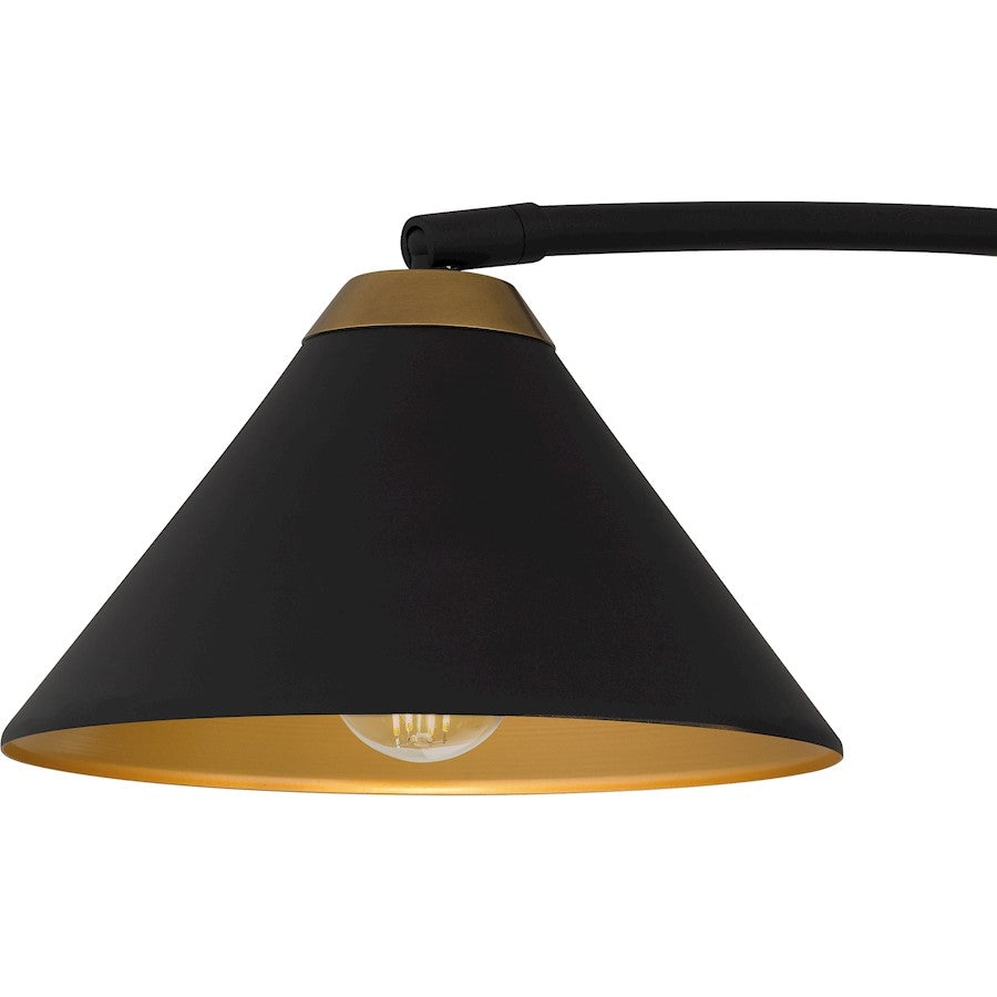 Alscott 2Light Island Light, Matte Black/Metal