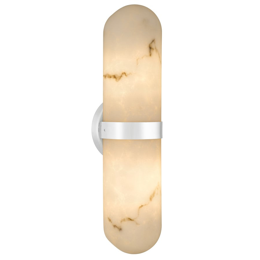 Quoizel Bree 2-Lt Wall Sconce, Polished Chrome - BREE8804C