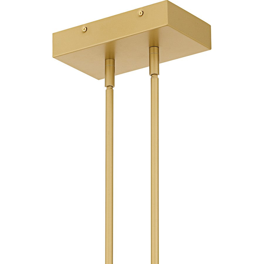 Aurelia Light Island Light, Soft Gold/White Swirl Glass