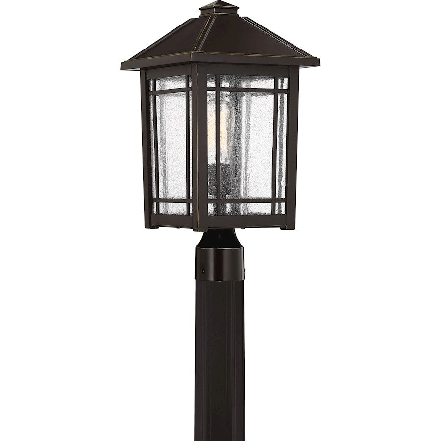 Cedar Point 1 Light Post Lantern, Palladian Bronze