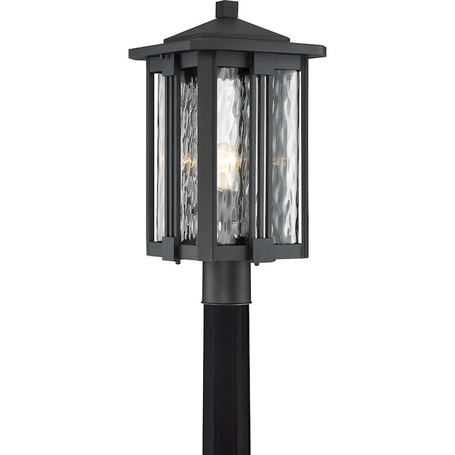 Everglade 1 Light Post Lantern, Earth Black