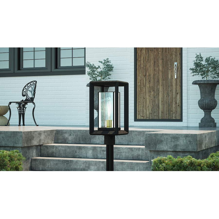 Infinger 1 Light Outdoor Post Lantern, Earth Black