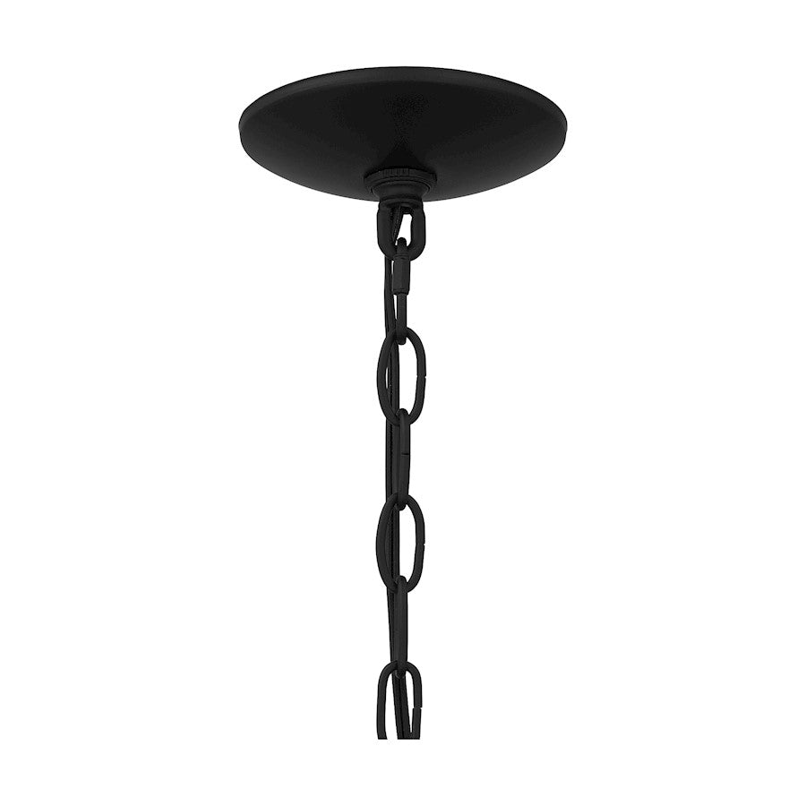 Scout 1 Light Mini Pendant, Matte Black/Clear