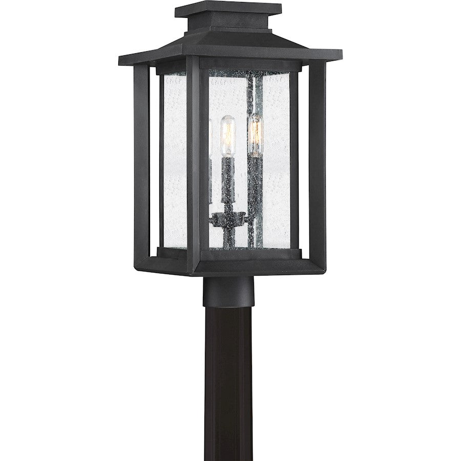 Wakefield Outdoor Post Lantern, Earth Black