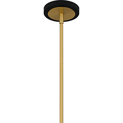 Arden 6Light Chandelier, Matte Black/Metal