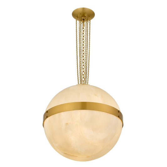 Quoizel Amato 3-Lt Brushed Gold Pendant, Brushed Gold - AMT1816BRG