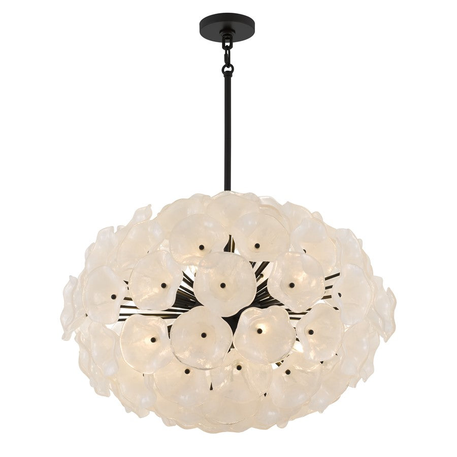 Quoizel Audrey 8-Lt Matte Black Pendant, Matte Black - AUD2828MBK
