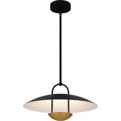 Bingham Light Pendant, Matte Black/Metal