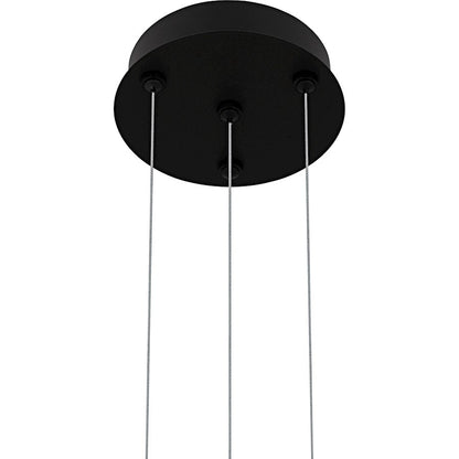 Byrnes Light Chandelier, Matte Black/Metal