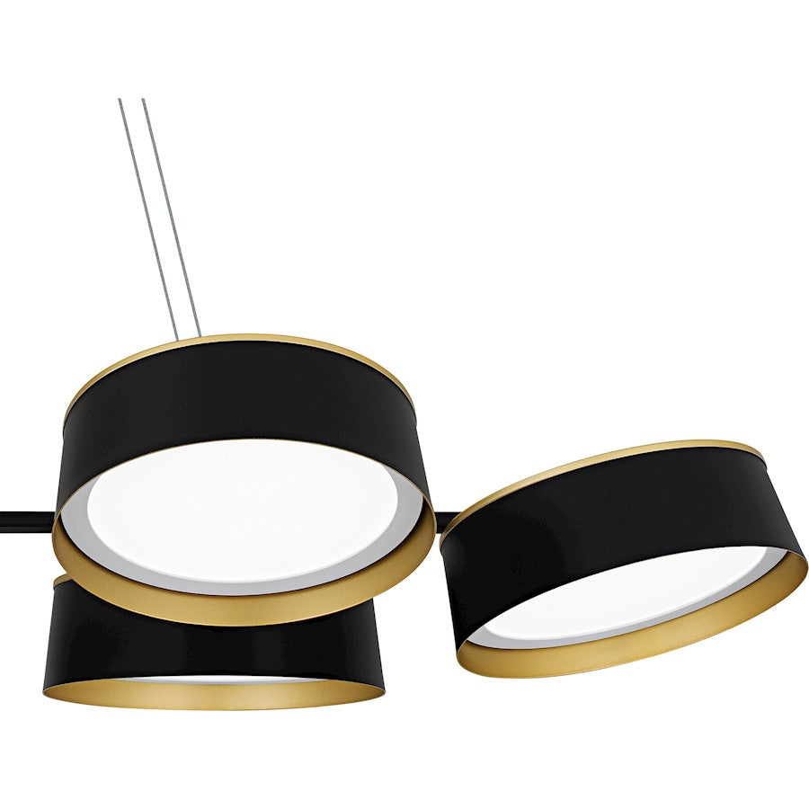 Byrnes Light Island Light, Matte Black/Metal