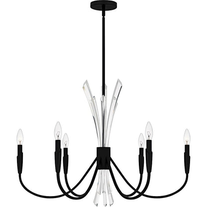 Cecily 6Light Chandelier, Matte Black