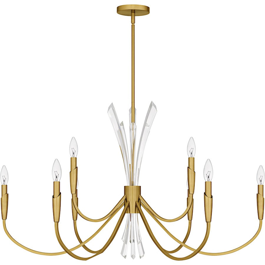 Cecily 9Light Chandelier, Brushed Gold