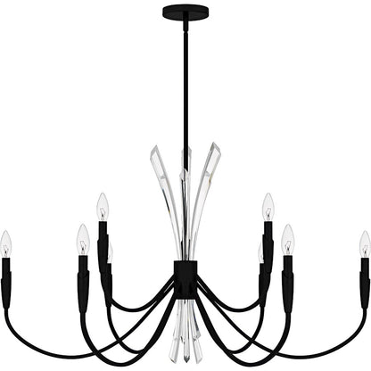 Cecily 9Light Chandelier, Matte Black