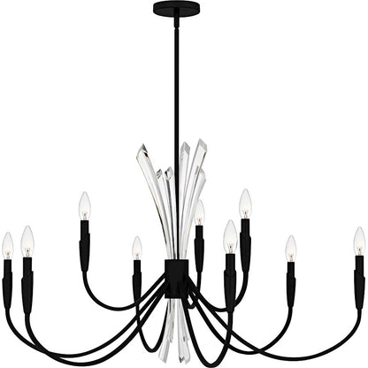 Cecily 9Light Chandelier, Matte Black