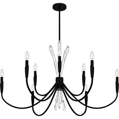 Cecily 9Light Chandelier, Matte Black