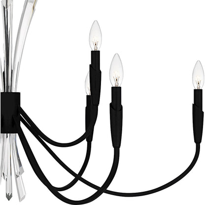 Cecily 9Light Chandelier, Matte Black