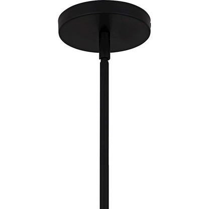 Cleo 1Light Pendant, Matte Black/Metal