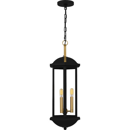 Crestfield 3Light Mini Pendant, Matte Black/Clear Glass