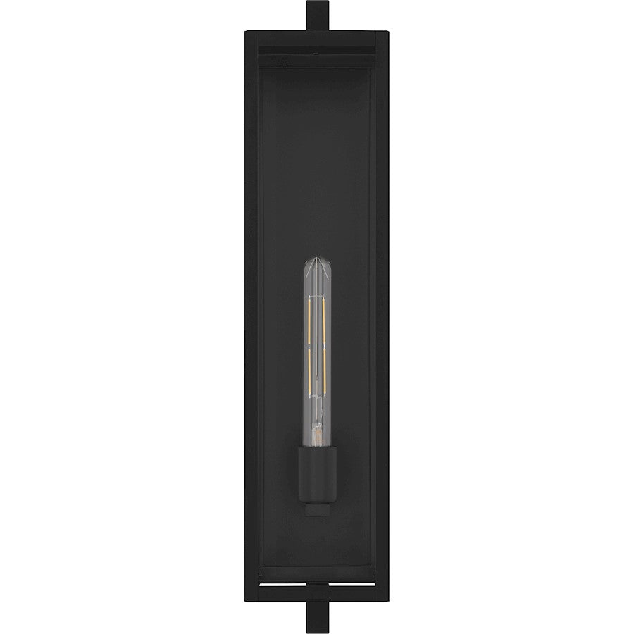 Dale 1Lt 26" Outdoor Lantern, Black/Clear Beveled
