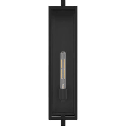 Dale 1Lt 26" Outdoor Lantern, Black/Clear Beveled