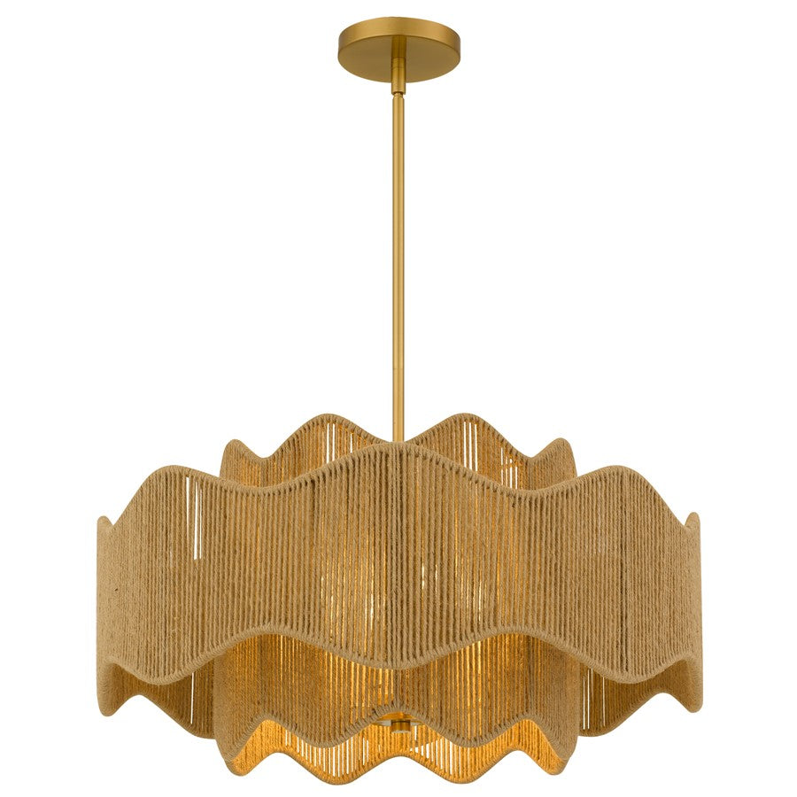 Quoizel Evander 4-Lt Brushed Gold Pendant, Brushed Gold - EVA2824BRG