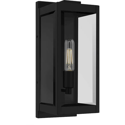 Quoizel Eastover 1Lt 16" Outdoor Lantern, Earth Black/Clear Beveled - EVR8406EK