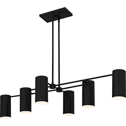 Foreland 6Light Island Light, Matte Black/Metal