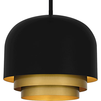 Frankie 3Light Pendant, Matte Black/Metal