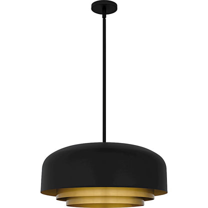 Frankie 4Light Pendant, Matte Black/Metal
