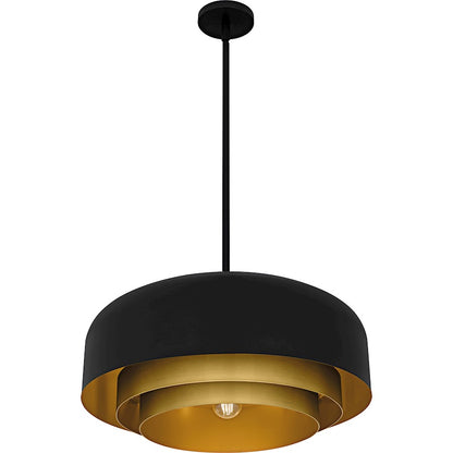 Frankie 4Light Pendant, Matte Black/Metal