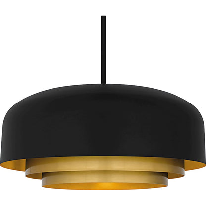 Frankie 4Light Pendant, Matte Black/Metal