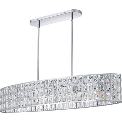 Gibson 5Lt Island Light, Polished Chrome/Clear Crystal