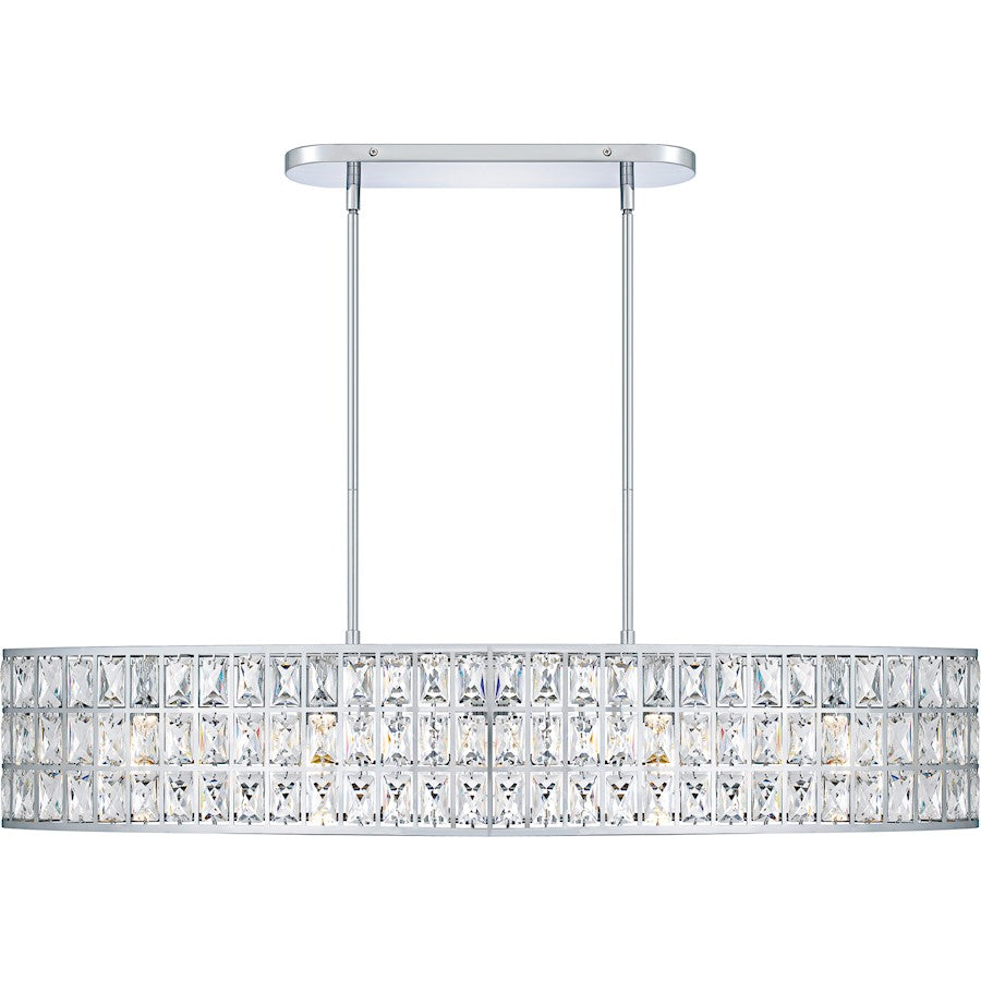 Gibson 5Lt Island Light, Polished Chrome/Clear Crystal