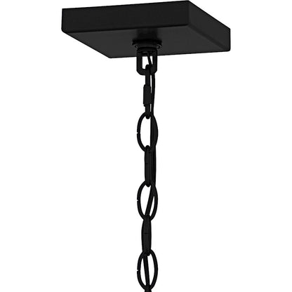 Jett 1Lt 19" Outdoor Lantern, Black/Clear/Ribbed/Clear