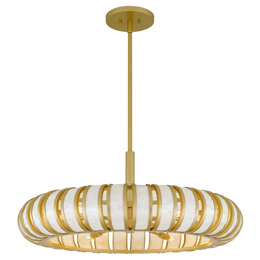 Quoizel Knight 6-Lt Soft Gold Pendant, Soft Gold - KNIG2830SGD