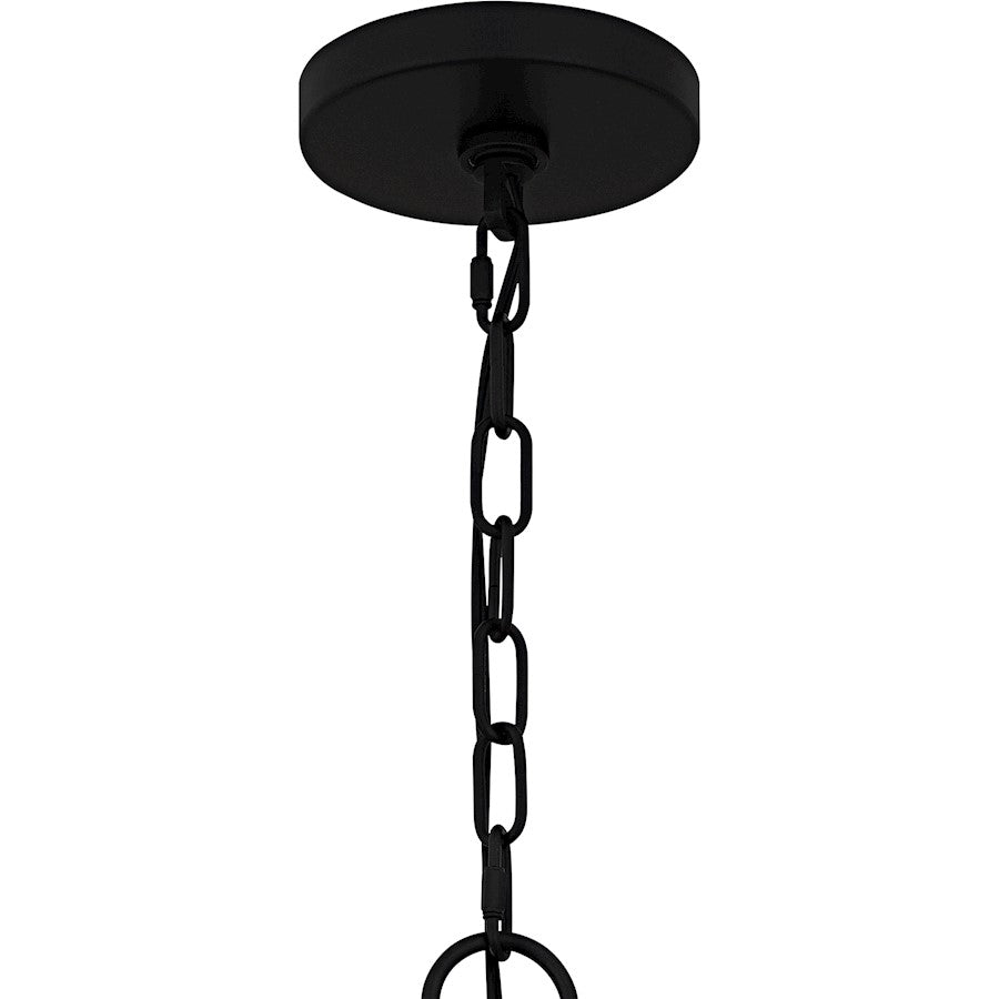 Lockery 5Light Chandelier, Matte Black/Metal