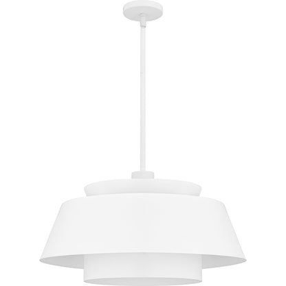 Lumi 3Light Pendant, Matte White/Metal