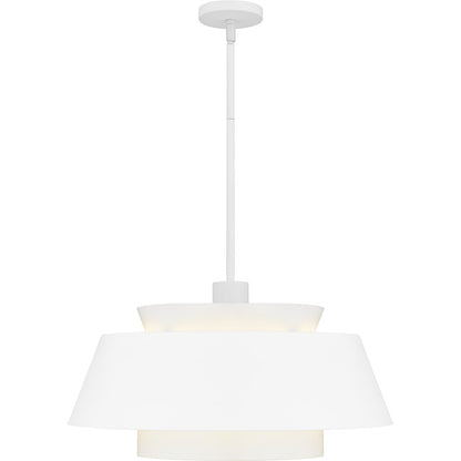 Lumi 3Light Pendant, Matte White/Metal