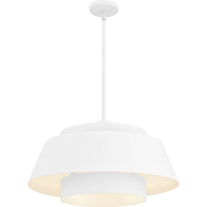 Lumi 3Light Pendant, Matte White/Metal