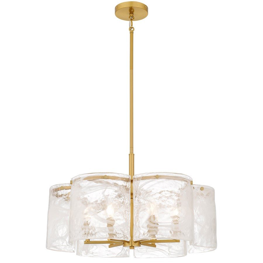 Quoizel Maisie 6-Lt Brushed Gold Pendant, Brushed Gold - MAI2824BRG