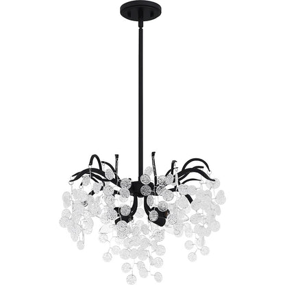 Maple 4 Light Pendant, Earth Black