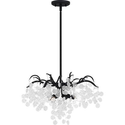 Maple 4 Light Pendant, Earth Black