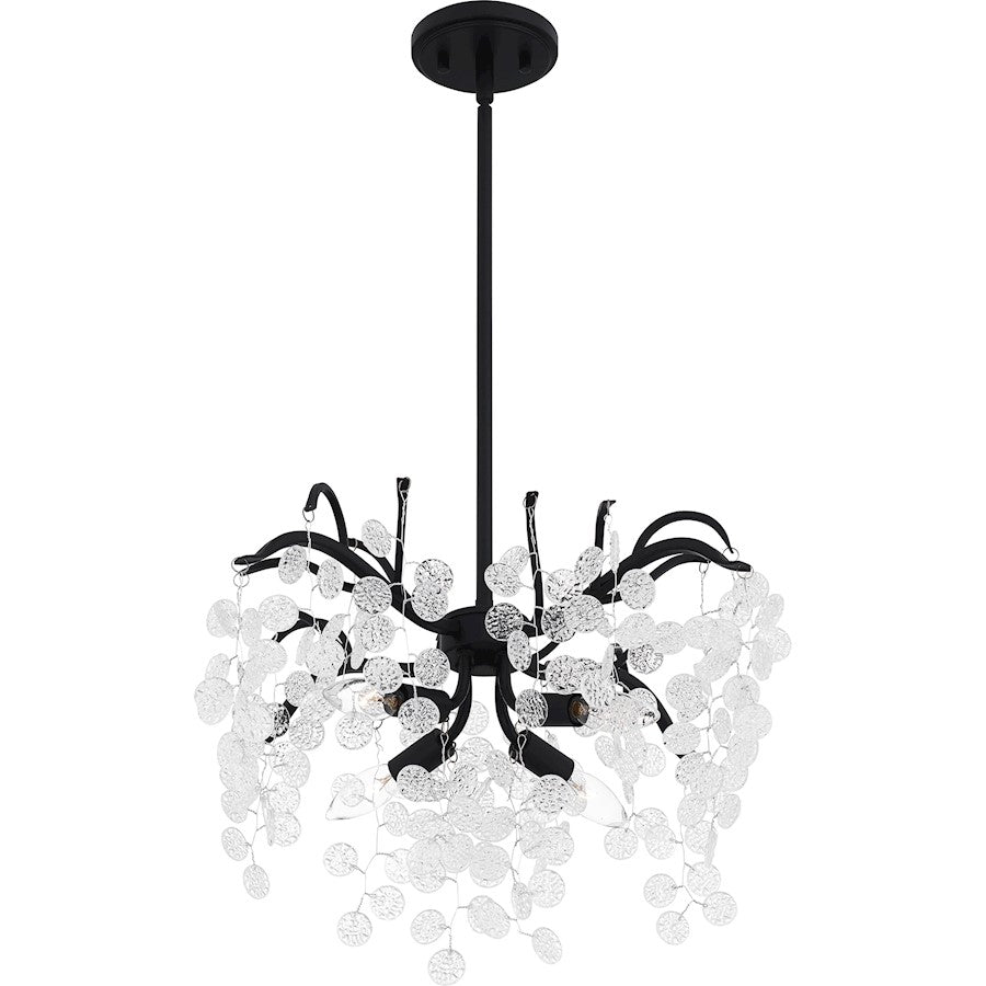 Maple 4 Light Pendant, Earth Black