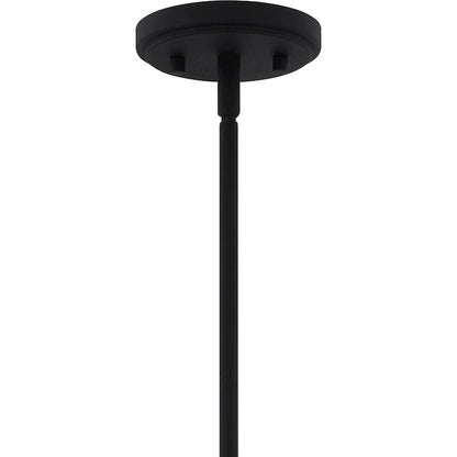Maple 6 Light Chandelier, Earth Black