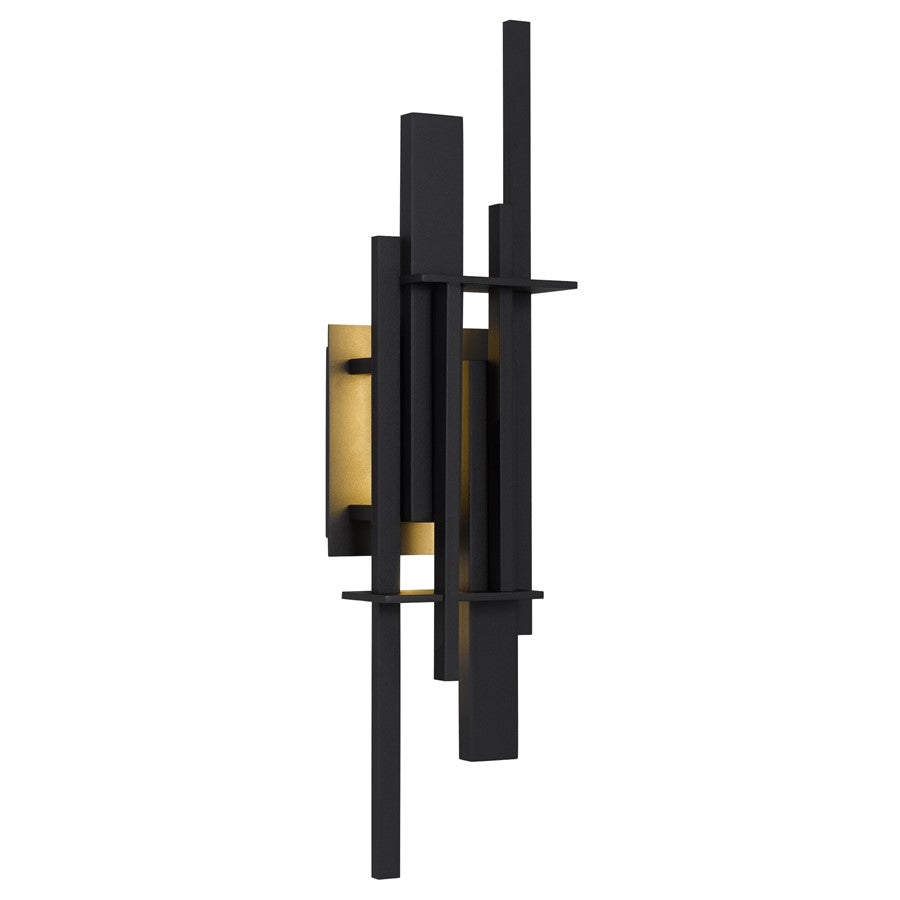 Quoizel Newton Integrated LED Outdoor Wall, Earth Black - NEWT8406EK