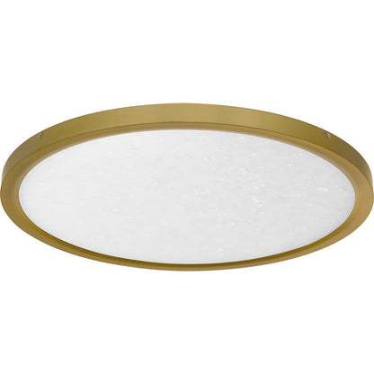 Outskirts LED 20" Flush Mount, Gold/Alabaster Acrylic