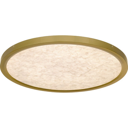 Outskirts LED 20" Flush Mount, Gold/Alabaster Acrylic