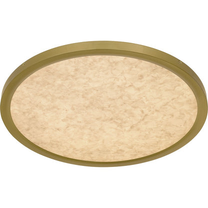 Outskirts LED 20" Flush Mount, Gold/Alabaster Acrylic