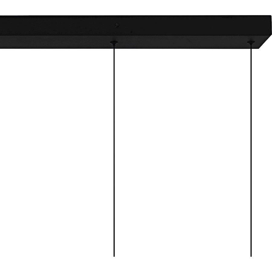 Alys 2Light Island Light, Matte Black/Alabaster Glass