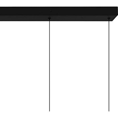 Alys 2Light Island Light, Matte Black/Alabaster Glass